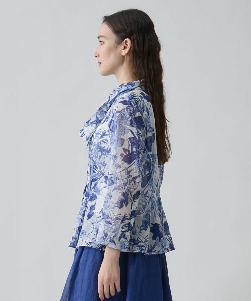 LANVIN COLLECTION / ランバン コレクション シャツ・ブラウス | ボックスタックシェイプ・マルチタイブラウス | 詳細10