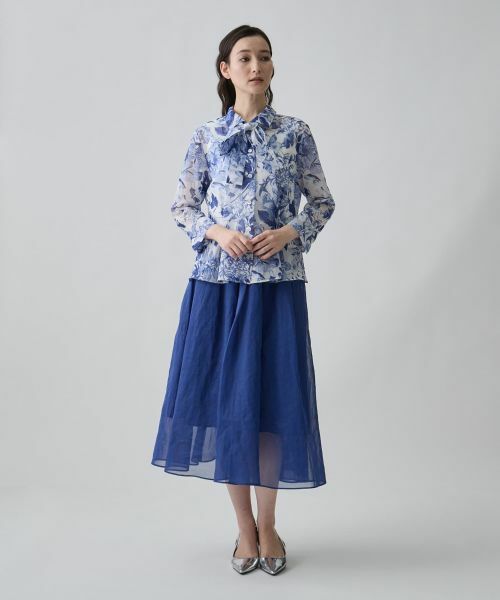 LANVIN COLLECTION / ランバン コレクション シャツ・ブラウス | ボックスタックシェイプ・マルチタイブラウス | 詳細13