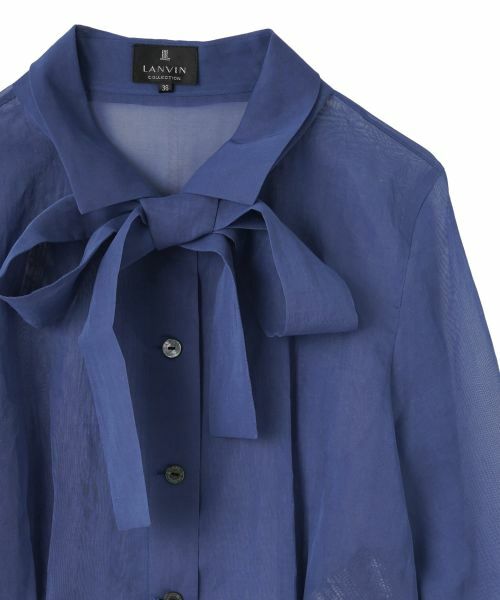 LANVIN COLLECTION / ランバン コレクション シャツ・ブラウス | ボックスタックシェイプ・マルチタイブラウス | 詳細18