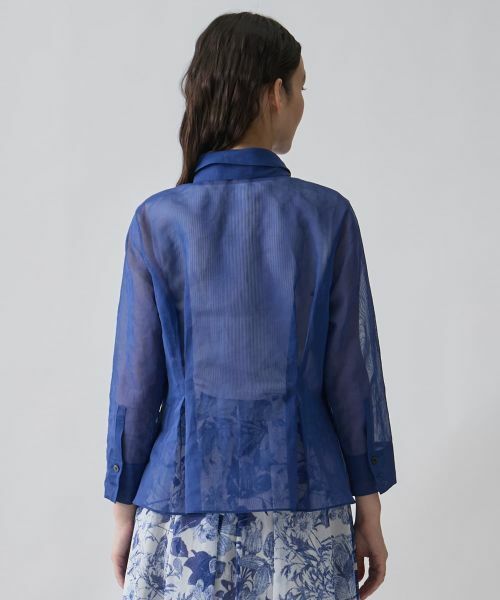 LANVIN COLLECTION / ランバン コレクション シャツ・ブラウス | ボックスタックシェイプ・マルチタイブラウス | 詳細3
