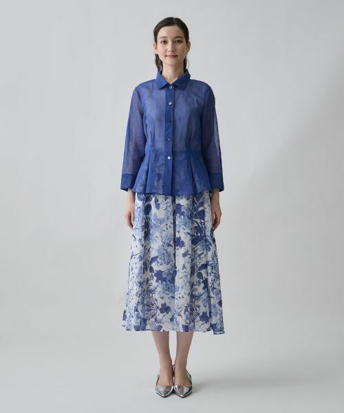 LANVIN COLLECTION / ランバン コレクション シャツ・ブラウス | ボックスタックシェイプ・マルチタイブラウス | 詳細7