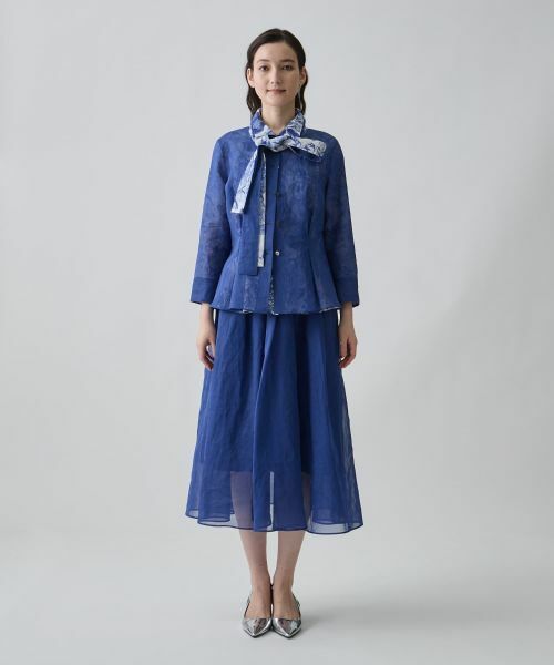LANVIN COLLECTION / ランバン コレクション シャツ・ブラウス | ボックスタックシェイプ・マルチタイブラウス | 詳細8