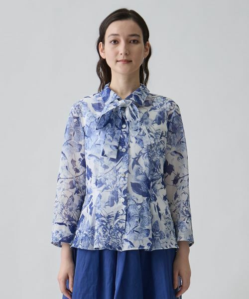 LANVIN COLLECTION / ランバン コレクション シャツ・ブラウス | ボックスタックシェイプ・マルチタイブラウス | 詳細9