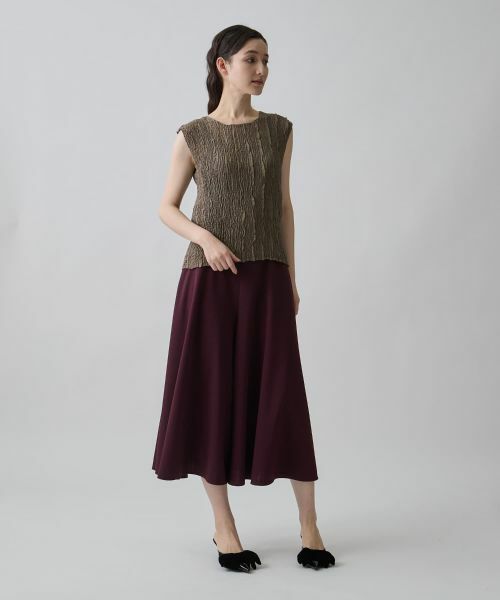LANVIN COLLECTION / ランバン コレクション シャツ・ブラウス | ケープ付き・刺繍プリーツブラウス | 詳細10