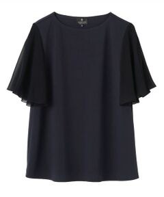 LANVIN COLLECTION / ランバン コレクション カットソー | 変形スリーブ・ハイブリッドカットソー