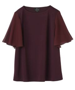 LANVIN COLLECTION / ランバン コレクション カットソー | 変形スリーブ・ハイブリッドカットソー