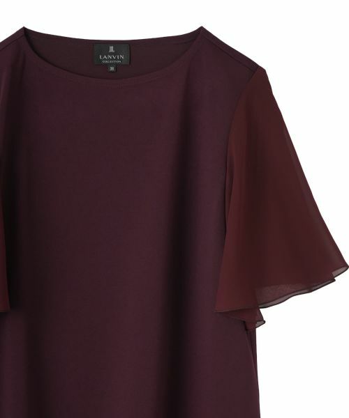 LANVIN COLLECTION / ランバン コレクション カットソー | 変形スリーブ・ハイブリッドカットソー | 詳細13