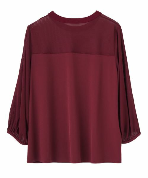 LANVIN COLLECTION / ランバン コレクション カットソー | 異素材コンビ・リブ使いトップス | 詳細2