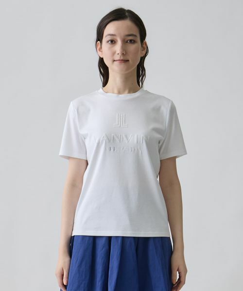 LANVIN COLLECTION / ランバン コレクション カットソー | 桐生立体刺繍・高密度スムースカットソー | 詳細1