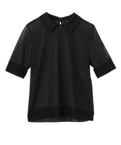 LANVIN COLLECTION / ランバン コレクション ニット・セーター | 添え糸編みロゴ・ハイゲージニット