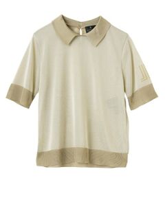 LANVIN COLLECTION / ランバン コレクション ニット・セーター | 添え糸編みロゴ・ハイゲージニット