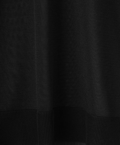 LANVIN COLLECTION / ランバン コレクション ニット・セーター | 添え糸編みロゴ・ハイゲージニット | 詳細16
