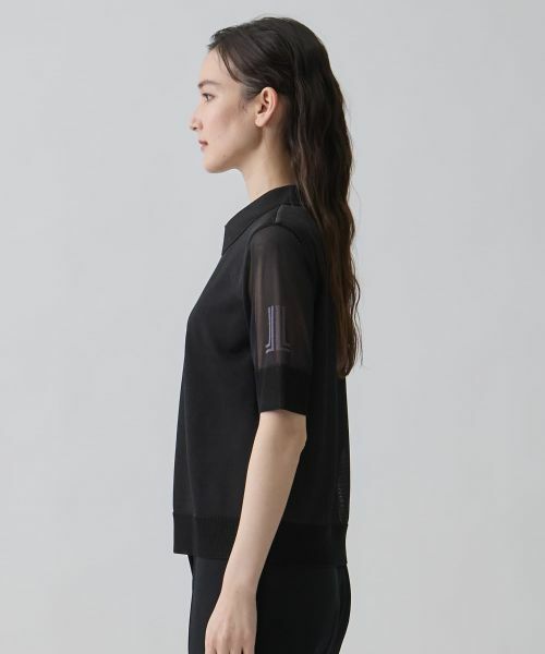 LANVIN COLLECTION / ランバン コレクション ニット・セーター | 添え糸編みロゴ・ハイゲージニット | 詳細7