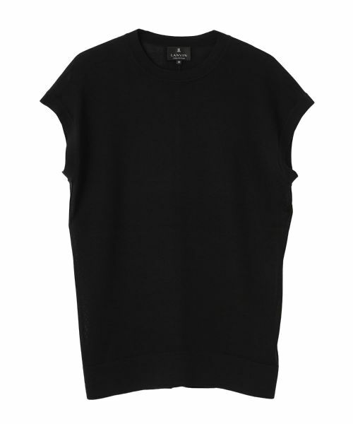 LANVIN COLLECTION / ランバン コレクション ニット・セーター | ウォッシャブル・カーリングテープニット（ブラック）