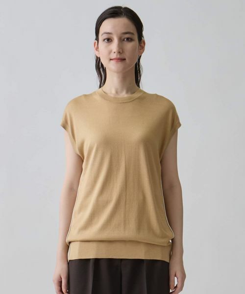 LANVIN COLLECTION / ランバン コレクション ニット・セーター | ウォッシャブル・カーリングテープニット | 詳細1