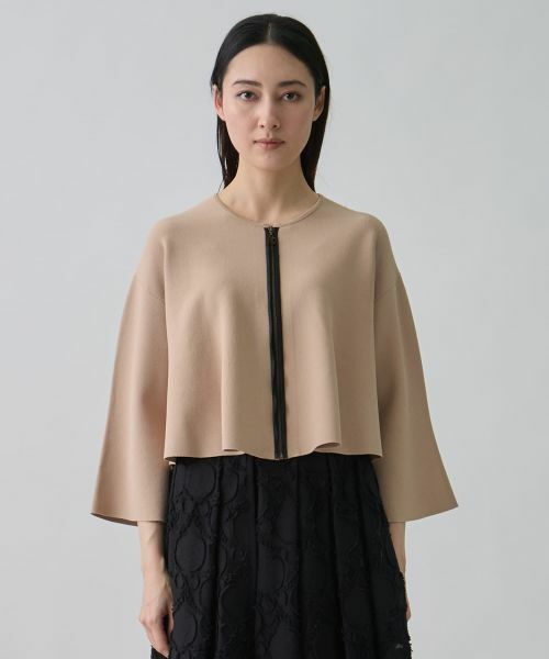 LANVIN COLLECTION / ランバン コレクション テーラードジャケット | ミラノリブ・テーラードニットジャケット | 詳細1