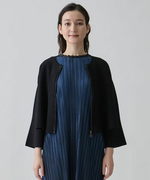 LANVIN COLLECTION / ランバン コレクション テーラードジャケット | ミラノリブ・テーラードニットジャケット | 詳細13