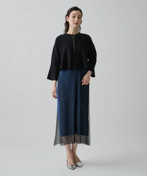 LANVIN COLLECTION / ランバン コレクション テーラードジャケット | ミラノリブ・テーラードニットジャケット | 詳細15