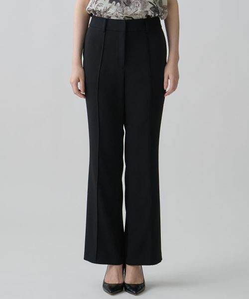 LANVIN COLLECTION / ランバン コレクション その他パンツ | ピンタック&プレス・立体テーパードパンツ | 詳細6