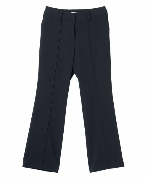 LANVIN COLLECTION / ランバン コレクション その他パンツ | ピンタック&プレス・立体テーパードパンツ(ネイビー)