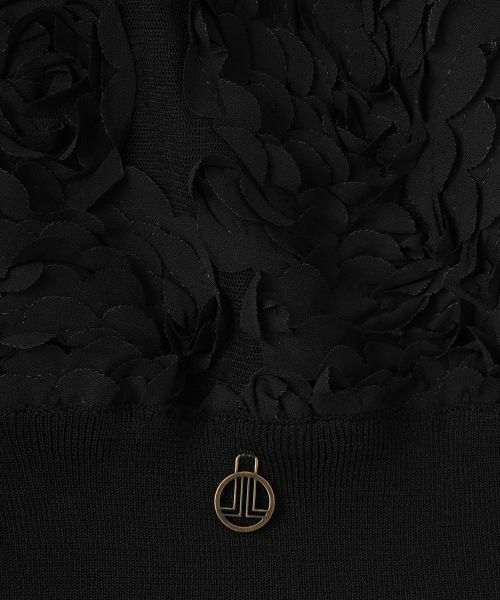 LANVIN COLLECTION / ランバン コレクション シャツ・ブラウス | 薔薇テープ刺繍・フレンチスリーブブラウス | 詳細7