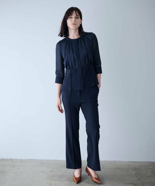 LANVIN COLLECTION / ランバン コレクション シャツ・ブラウス | ヨーリューコンビ・ギャザーブラウス | 詳細16
