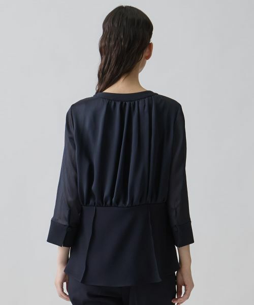LANVIN COLLECTION / ランバン コレクション シャツ・ブラウス | ヨーリューコンビ・ギャザーブラウス | 詳細3