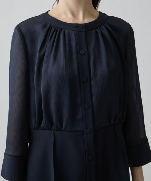LANVIN COLLECTION / ランバン コレクション シャツ・ブラウス | ヨーリューコンビ・ギャザーブラウス | 詳細5