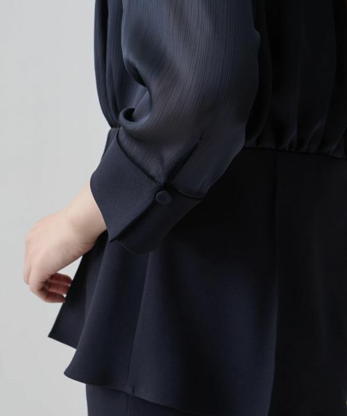 LANVIN COLLECTION / ランバン コレクション シャツ・ブラウス | ヨーリューコンビ・ギャザーブラウス | 詳細6