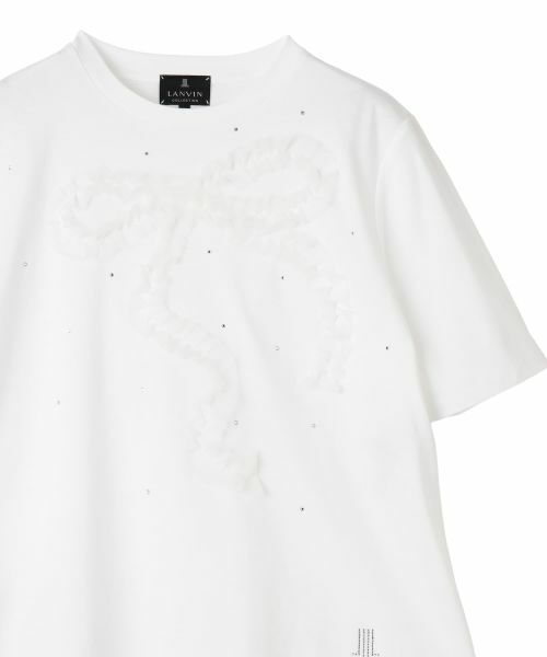 LANVIN COLLECTION / ランバン コレクション カットソー | 桐生オーガンジーリボン刺繍×ホットフィット・新定番カットソー | 詳細7