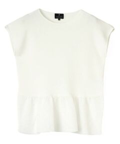 LANVIN COLLECTION / ランバン コレクション ニット・セーター | レオパード袋ジャカード・切り替えプルオーバー