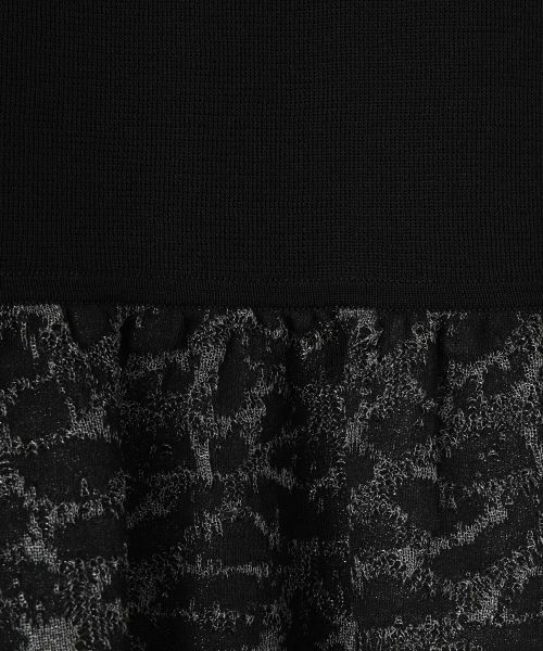 LANVIN COLLECTION / ランバン コレクション ニット・セーター | レオパード袋ジャカード・切り替えプルオーバー | 詳細11