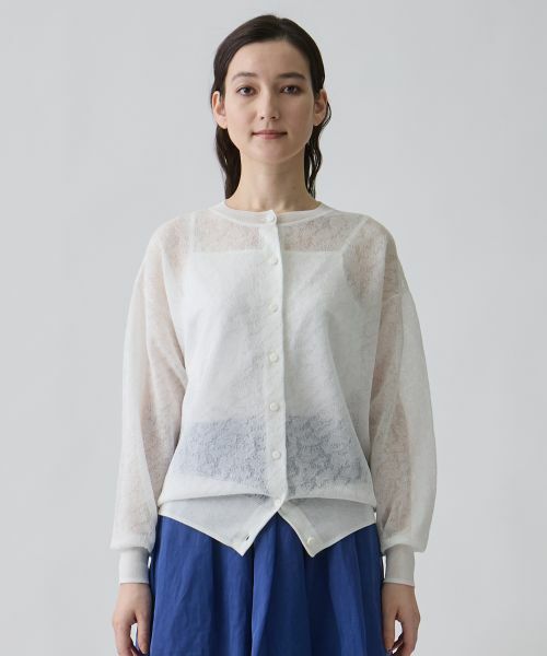 LANVIN COLLECTION / ランバン コレクション ニット・セーター | レオパード袋ジャカードカーディガン | 詳細1