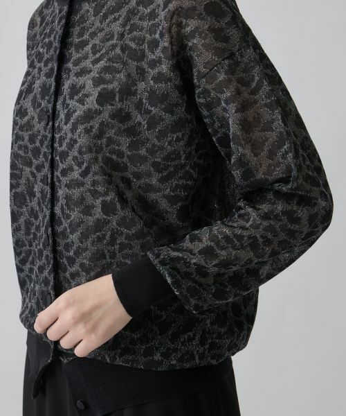 LANVIN COLLECTION / ランバン コレクション ニット・セーター | レオパード袋ジャカードカーディガン | 詳細11