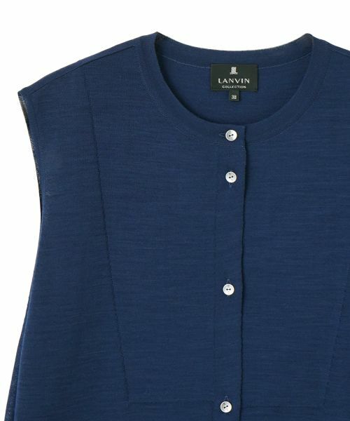 LANVIN COLLECTION / ランバン コレクション ニット・セーター | 18ゲージ ソアウールニットジレ | 詳細17