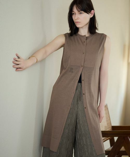 LANVIN COLLECTION / ランバン コレクション ニット・セーター | 18ゲージ ソアウールニットジレ | 詳細20