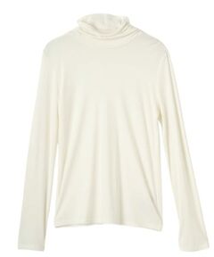 LANVIN COLLECTION / ランバン コレクション カットソー | ウォッシャブルシルク タートルネックカットソー