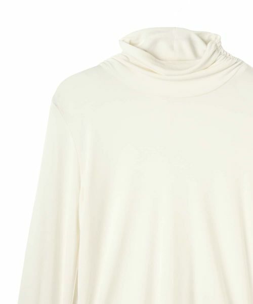 LANVIN COLLECTION / ランバン コレクション カットソー | ウォッシャブルシルク タートルネックカットソー | 詳細3