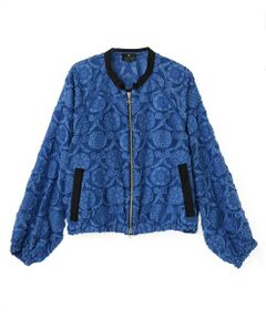 LANVIN COLLECTION / ランバン コレクション テーラードジャケット | ウォールカットジャカード・ラグランブルゾン