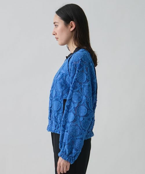 LANVIN COLLECTION / ランバン コレクション テーラードジャケット | ウォールカットジャカード・ラグランブルゾン | 詳細2