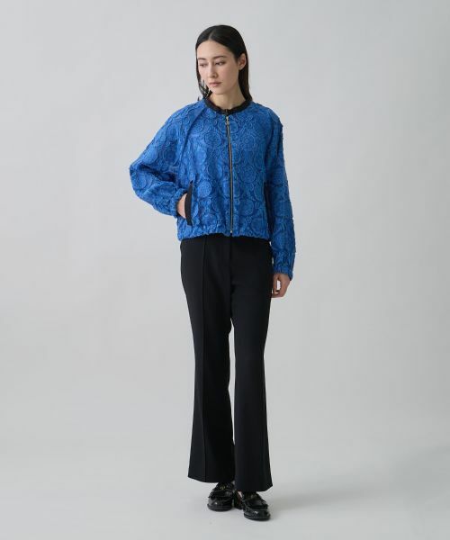 LANVIN COLLECTION / ランバン コレクション テーラードジャケット | ウォールカットジャカード・ラグランブルゾン | 詳細4