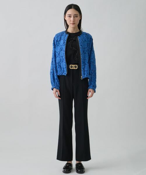 LANVIN COLLECTION / ランバン コレクション テーラードジャケット | ウォールカットジャカード・ラグランブルゾン | 詳細5