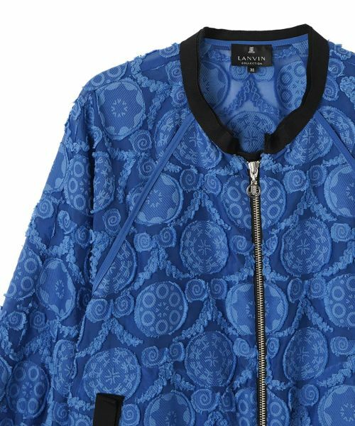 LANVIN COLLECTION / ランバン コレクション テーラードジャケット | ウォールカットジャカード・ラグランブルゾン | 詳細8