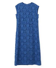 LANVIN COLLECTION / ランバン コレクション ドレス | ウォールカットジャカード・フレンチスリーブワンピース