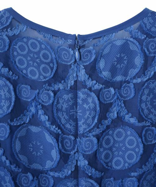 LANVIN COLLECTION / ランバン コレクション ドレス | ウォールカットジャカード・フレンチスリーブワンピース | 詳細16