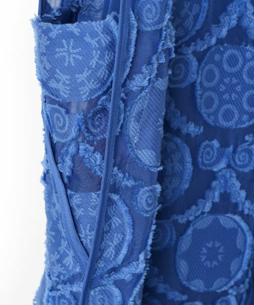 LANVIN COLLECTION / ランバン コレクション ドレス | ウォールカットジャカード・フレンチスリーブワンピース | 詳細19