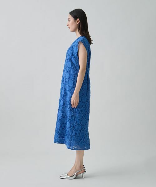 LANVIN COLLECTION / ランバン コレクション ドレス | ウォールカットジャカード・フレンチスリーブワンピース | 詳細2