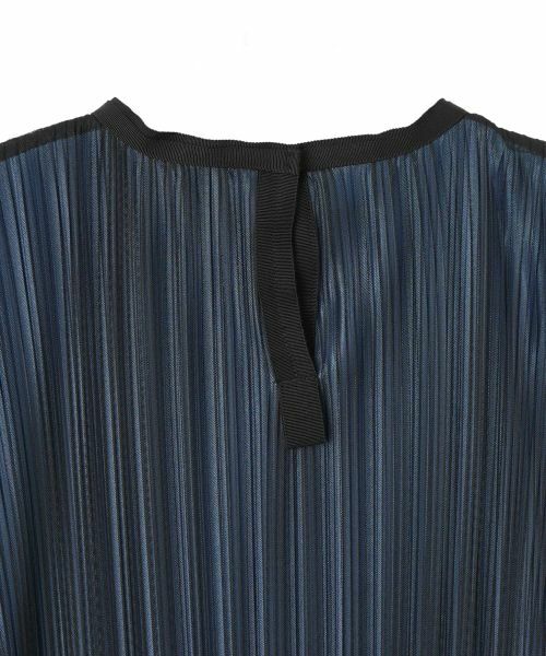 LANVIN COLLECTION / ランバン コレクション ドレス | チュール×シルモンド ダブルプリーツワンピース | 詳細18