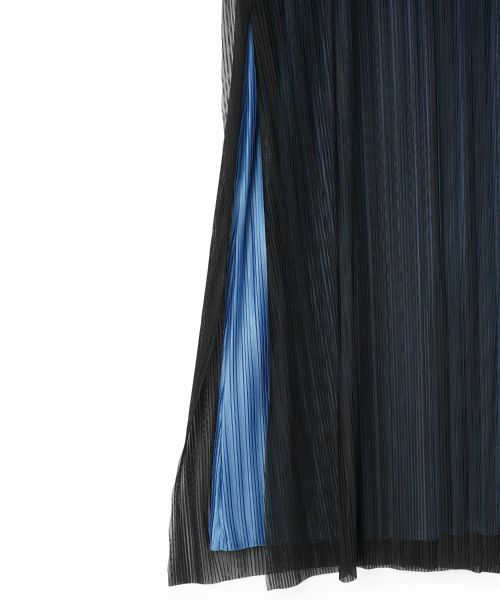 LANVIN COLLECTION / ランバン コレクション ドレス | チュール×シルモンド ダブルプリーツワンピース | 詳細19