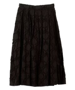 LANVIN COLLECTION / ランバン コレクション ロング・マキシ丈スカート | ウォールカットジャカード・ボックスタックスカート